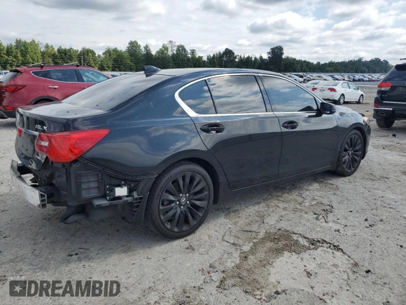 2017 Acura RLX w/Technology Pkg with VIN JH4KC1F5XHC000136, listed as a Copart auction lot 72241244 with 76,499 mi miles and Salvage Title. Bid and sale history available at carsss.com. Image 3.