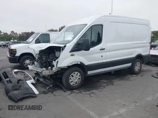 2023 Ford Transit Cargo with VIN 1FTBR1C86PKA02758, listed as a IAAI auction lot 42465866 with 33,095 mi miles and . Bid and sale history available at DreamBid. Image 2.