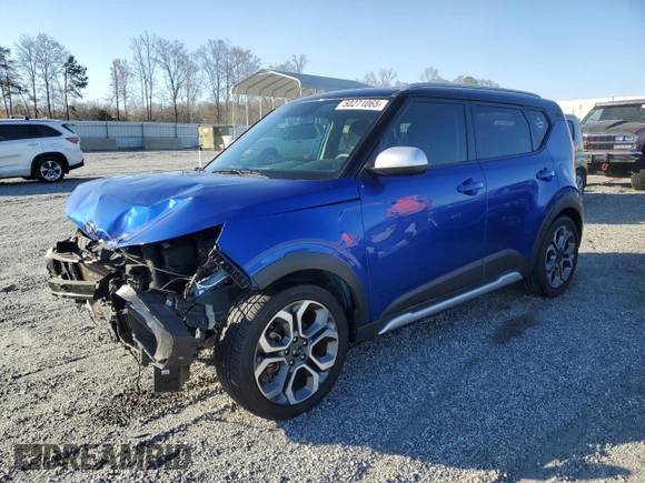 2020 Kia Soul S with VIN KNDJ23AU3L7077989, listed as a Copart auction lot 50271065 with 51,001 mi miles and Salvage Title. Bid and sale history available at carsss.com. Image 1.