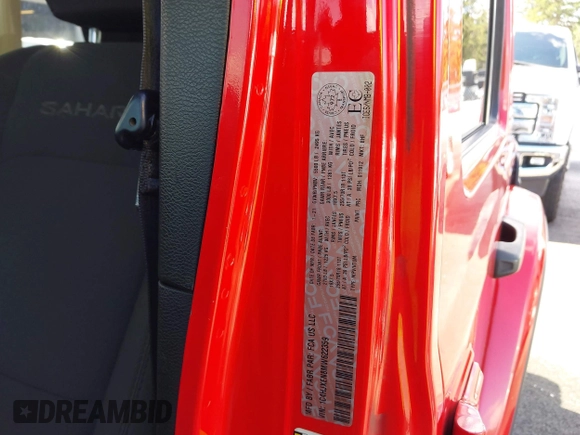 2021 Jeep Wrangler Unlimited Sahara with VIN 1C4HJXEN8MW622359, listed as a IAAI auction lot 42328958 with 100,450 mi miles and . Bid and sale history available at DreamBid. Image 9.