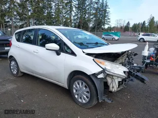 2016 Nissan Versa Note S with VIN 3N1CE2CP6GL375328, listed as a IAAI auction lot 41819603 with 168,887 mi miles. Bid and sale history available at carsss.com. Image 1.