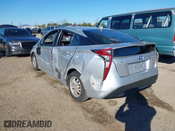 2018 Toyota Prius Two with VIN JTDKBRFU7J3073805, listed as a IAAI auction lot 41622743 with 89,027 mi miles and . Bid and sale history available at carsss.com. Image 3.