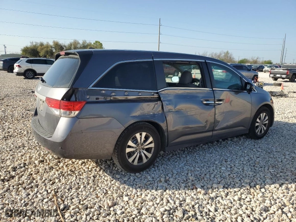 2014 Honda Odyssey EX-L with VIN 5FNRL5H63EB137799, listed as a Copart auction lot 48311285 with 147,596 mi miles and Salvage Title. Bid and sale history available at carsss.com. Image 3.