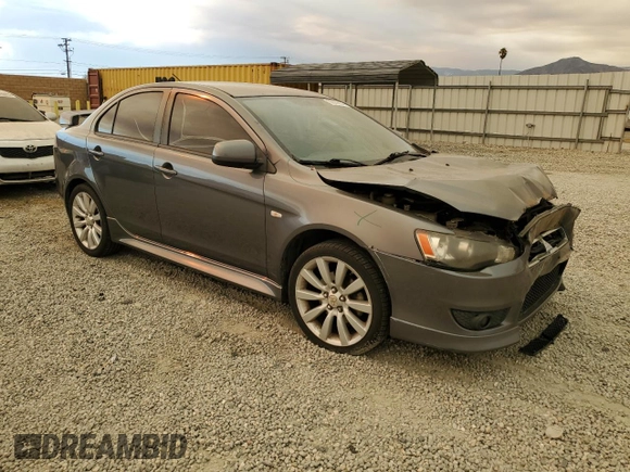 2011 Mitsubishi Lancer GTS with VIN JA32U8FW2BU005251, listed as a Copart auction lot 70879824 with 124,317 mi miles and Salvage Title. Bid and sale history available at carsss.com. Image 4.