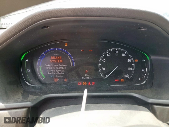 2019 Honda Accord EX with VIN 1HGCV3F40KA020161, listed as a Copart auction lot 58611915 with 112,383 mi miles and Clean title. Bid and sale history available at DreamBid. Image 9.