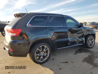 2012 Jeep Grand Cherokee SRT8 with VIN 1C4RJFDJ9CC346867, listed as a Copart auction lot 86349154 with 125,130 mi miles and Salvage Title. Bid and sale history available at carsss.com. Image 3.