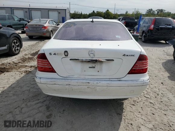 2004 Mercedes-Benz S-Class 4.3L with VIN WDBNG83J14A423074, listed as a Copart auction lot 74586584 with 0 mi miles and Clean Title. Bid and sale history available at carsss.com. Image 6.