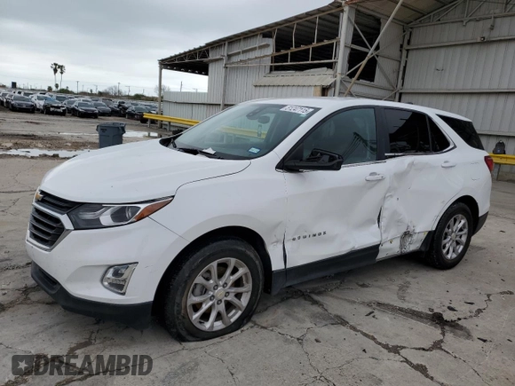 2021 Chevrolet Equinox LT with VIN 3GNAXKEV8MS129349, listed as a Copart auction lot 51247115 with 81,892 mi miles and Salvage Title. Bid and sale history available at DreamBid. Image 1.