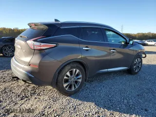 2017 Nissan Murano SL with VIN 5N1AZ2MGXHN107998, listed as a Copart auction lot 81230784 with 75,523 mi miles and Salvage Title. Bid and sale history available at carsss.com. Image 3.