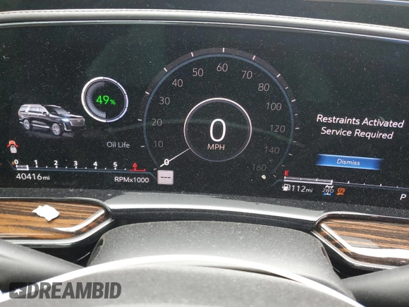 2021 Cadillac Escalade Premium Luxury z VIN 1GYS4BKL1MR445245, wystawiony jako Copart lot #42578795 z przebiegiem 40 416 mil mil oraz Szkody całkowita. Historia ofert i sprzedaży dostępna na DreamBid. Obrazek 9.