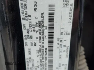 2016 Ford F-150 XLT z VIN 1FTEW1EF0GFB69594, wystawiony jako Copart lot #57850475 z przebiegiem Nie podano mil oraz Szkoda całkowita • Salvage title. Historia ofert i sprzedaży dostępna na DreamBid. Obrazek 12.