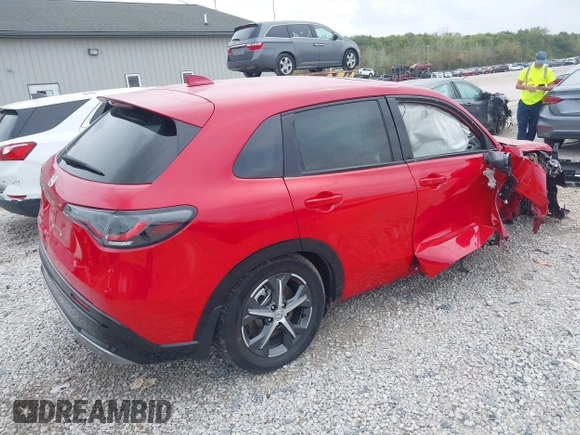 2024 Honda HR-V EX-L with VIN 3CZRZ2H74RM728130, listed as a IAAI auction lot 40420328 with 13,656 mi miles and . Bid and sale history available at DreamBid. Image 4.