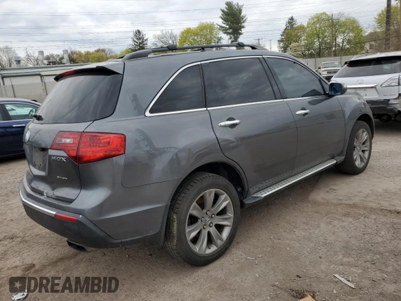 2011 Acura MDX Advance with VIN 2HNYD2H54BH550121, listed as a Copart auction lot 53940725 with 182,439 mi miles and Salvage title. Bid and sale history available at DreamBid. Image 3.