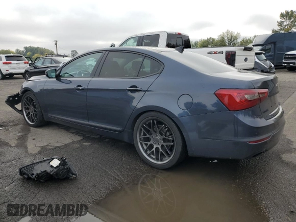 2014 Kia Cadenza Premium with VIN KNALN4D75E5123328, listed as a Copart auction lot 77590774 with 70,414 mi miles and Salvage Title. Bid and sale history available at carsss.com. Image 2.