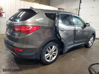 2013 Hyundai Santa Fe 2.0T Sport with VIN 5XYZWDLA7DG100887, listed as a Copart auction lot 50761015 with 153,182 mi miles and Salvage Title. Bid and sale history available at carsss.com. Image 3.