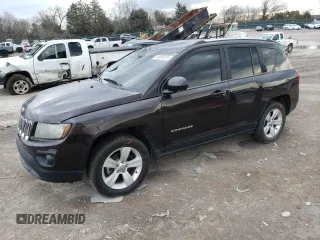 2014 Jeep Compass Sport with VIN 1C4NJCBB7ED567065, listed as a Copart auction lot 44080025 with 137,139 mi miles and Salvage Title. Bid and sale history available at carsss.com. Image 1.