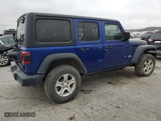 2020 Jeep Wrangler Unlimited Sport Altitude with VIN 1C4HJXDG4LW186904, listed as a Copart auction lot 43958065 with 141,677 mi miles and Clean Title. Bid and sale history available at carsss.com. Image 3.