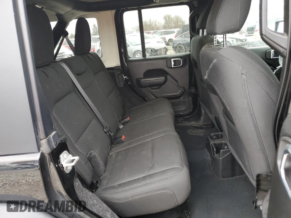 2022 Jeep Wrangler Unlimited Sport with VIN 1C4HJXDN4NW144864, listed as a Copart auction lot 81532584 with 34,830 mi miles and Salvage Title. Bid and sale history available at DreamBid. Image 11.
