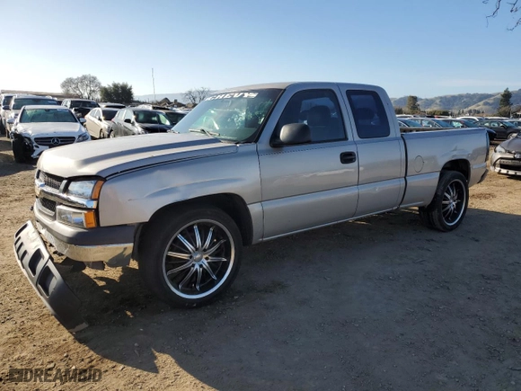 2006 Chevrolet Silverado 1500 LS with VIN 1GCEC19X86Z113816, listed as a Copart auction lot 44945075 with 153,592 mi miles and Non Repairable. Bid and sale history available at carsss.com. Image 1.
