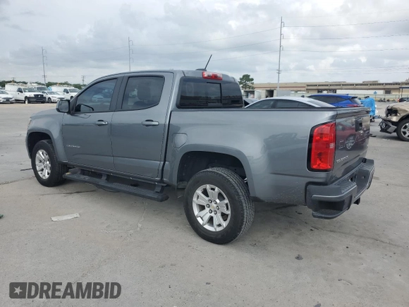 2021 Chevrolet Colorado 2WD LT with VIN 1GCGSCEN4M1138140, listed as a Copart auction lot 60117005 with 61,698 mi miles and Salvage title. Bid and sale history available at DreamBid. Image 2.
