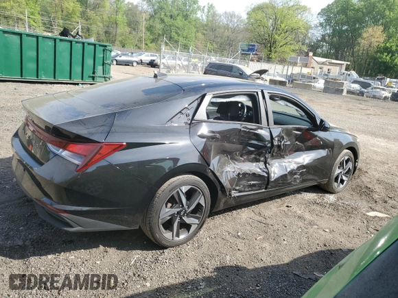 2023 Hyundai Elantra SEL with VIN KMHLS4AG1PU518305, listed as a Copart auction lot 54372585 with 29,448 mi miles and Salvage title. Bid and sale history available at DreamBid. Image 3.
