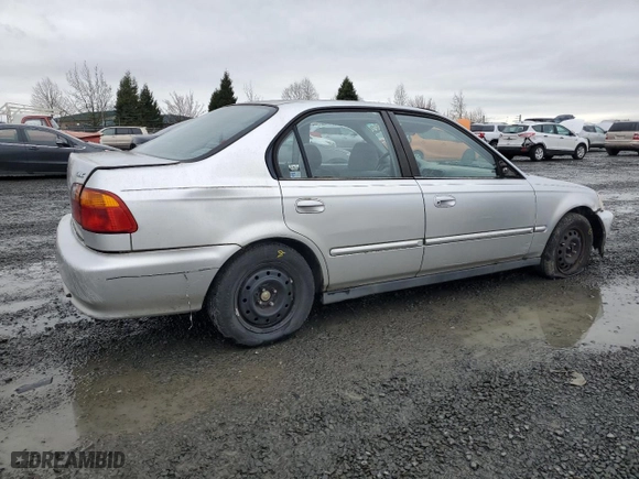 1999 Honda Civic VP with VIN 2HGEJ6616XH529952, listed as a Copart auction lot 49108865 with 120,525 mi miles and Salvage Title. Bid and sale history available at carsss.com. Image 3.