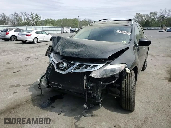 2013 Nissan Murano SV with VIN JN8AZ1MW7DW310040, listed as a Copart auction lot 53898505 with 185,853 mi miles and Salvage Title. Bid and sale history available at DreamBid. Image 14.