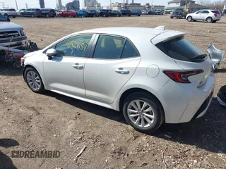 2023 Toyota Corolla Hatchback SE with VIN JTND4MBE0P3196869, listed as a IAAI auction lot 41824184 with 10,465 mi miles. Bid and sale history available at carsss.com. Image 3.