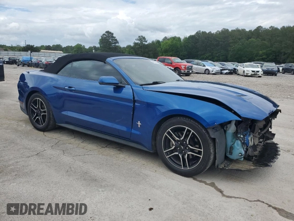 2018 Ford Mustang EcoBoost Premium with VIN 1FATP8UH3J5115516, listed as a Copart auction lot 54569685 with 73,034 mi miles and Salvage title. Bid and sale history available at DreamBid. Image 4.