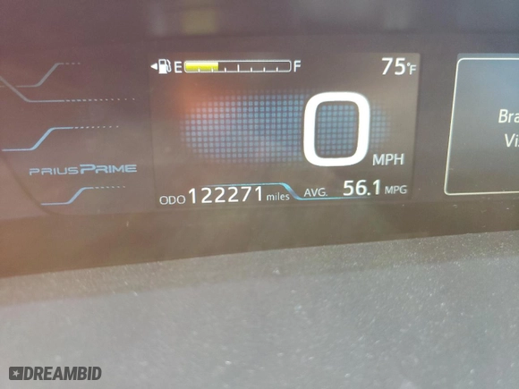 2017 Toyota Prius Prime Plus with VIN JTDKARFP8H3051951, listed as a Copart auction lot 49072695 with 122,271 mi miles and Salvage Title. Bid and sale history available at carsss.com. Image 9.