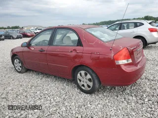 2008 Kia Spectra EX with VIN KNAFE121985532558, listed as a Copart auction lot 57984805 with 136,964 mi miles and Salvage title. Bid and sale history available at DreamBid. Image 2.