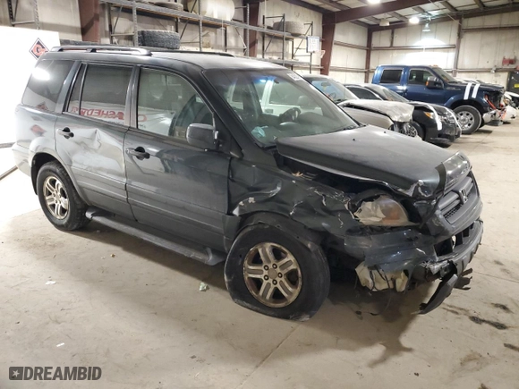 2003 Honda Pilot EX with VIN 2HKYF18723H565883, listed as a Copart auction lot 84520794 with 0 mi miles and Salvage Title. Bid and sale history available at carsss.com. Image 4.