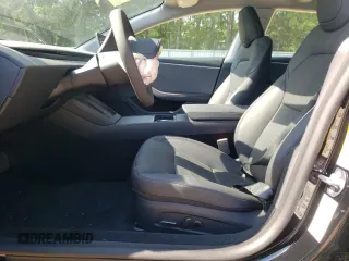 2025 Tesla Model 3 Long Range with VIN 5YJ3E1EA4SF965566, listed as a Copart auction lot 56820165 with 1,041 mi miles and Salvage title. Bid and sale history available at DreamBid. Image 7.