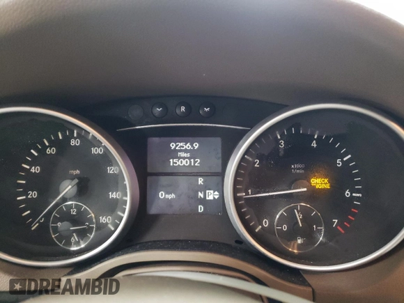 2009 Mercedes-Benz M 350 with VIN 4JGBB86E09A447127, listed as a Copart auction lot 44745175 with 150,012 mi miles and Salvage Title. Bid and sale history available at carsss.com. Image 9.