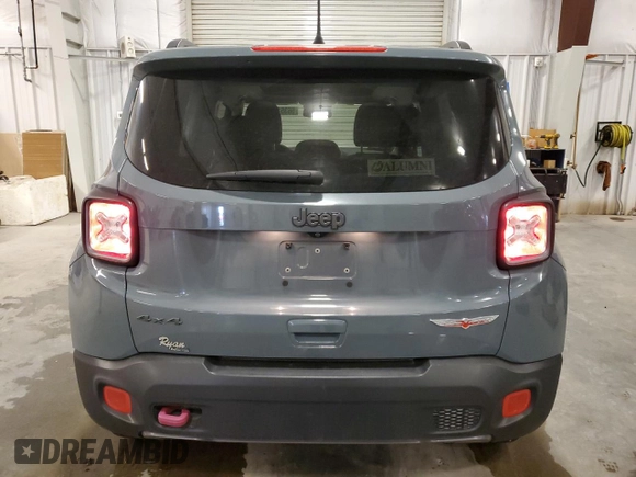 2018 Jeep Renegade Trailhawk z VIN ZACCJBCB6JPH28257, wystawiony jako Copart lot #56351415 z przebiegiem 134 598 mil mil oraz Szkoda całkowita • Salvage title. Historia ofert i sprzedaży dostępna na DreamBid. Obrazek 6.
