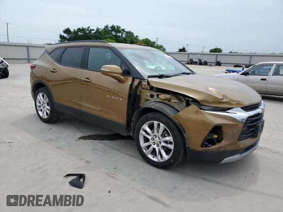 2019 Chevrolet Blazer z VIN 3GNKBDRS7KS608714, wystawiony jako Copart lot #53957205 z przebiegiem 126 162 mil mil oraz Szkoda całkowita • Salvage title. Historia ofert i sprzedaży dostępna na DreamBid. Obrazek 4.