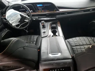 2021 Cadillac Escalade Premium Luxury Platinum with VIN 1GYS4DKL2MR193839, listed as a Copart auction lot 86813234 with 123,657 mi miles and Salvage Title. Bid and sale history available at carsss.com. Image 8.