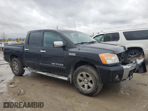 2012 Nissan Titan S with VIN 1N6AA0EC5CN320679, listed as a Copart auction lot 43398135 with 219,604 mi miles and Salvage Title. Bid and sale history available at carsss.com. Image 4.