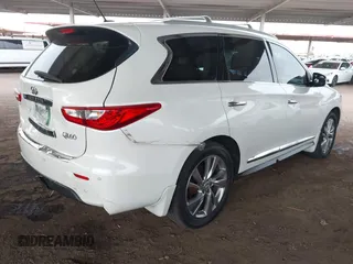 2015 Infiniti QX60 with VIN 5N1AL0MM6FC553098, listed as a IAAI auction lot 42024025 with 70,080 mi miles and . Bid and sale history available at DreamBid. Image 4.
