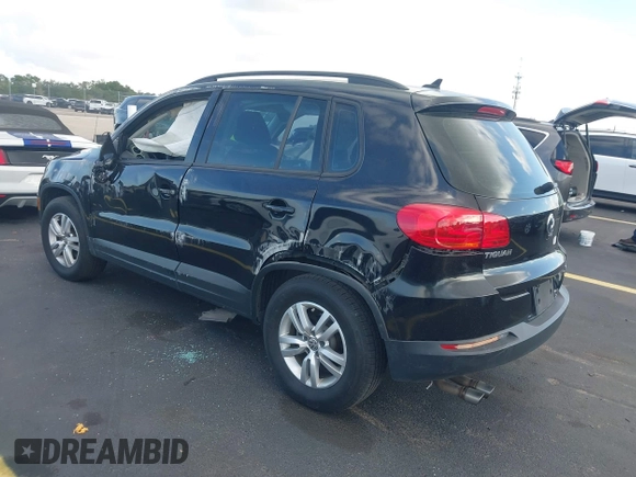 2017 Volkswagen Tiguan S with VIN WVGAV7AX5HW509161, listed as a IAAI auction lot 42537359 with 85,377 mi miles and . Bid and sale history available at DreamBid. Image 3.