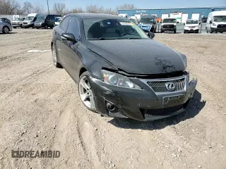 2013 Lexus IS 250 with VIN JTHBF5C26D5187477, listed as a Copart auction lot 51536255 with Not Provided miles and Salvage Title. Bid and sale history available at DreamBid. Image 11.