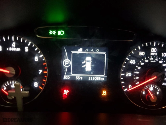 2018 Kia Sorento LX V6 with VIN 5XYPG4A50JG399564, listed as a Copart auction lot 86795594 with 111,088 mi miles and Salvage Title. Bid and sale history available at carsss.com. Image 9.