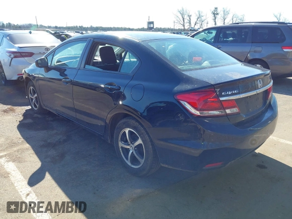 2015 Honda Civic Sedan SE with VIN 19XFB2F73FE238235, listed as a IAAI auction lot 41662447 with 144,077 mi miles. Bid and sale history available at carsss.com. Image 3.