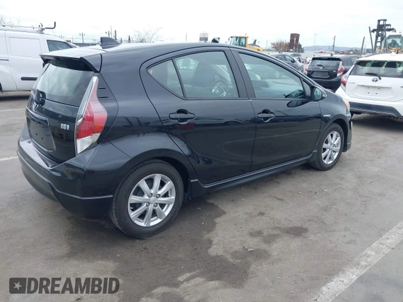 2017 Toyota Prius One with VIN JTDKDTB37H1596977, listed as a IAAI auction lot 42053033 with 34,562 mi miles. Bid and sale history available at carsss.com. Image 4.