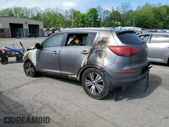 2014 Kia Sportage EX with VIN KNDPCCAC3E7630075, listed as a Copart auction lot 55671655 with Not provided miles and Salvage title. Bid and sale history available at DreamBid. Image 2.