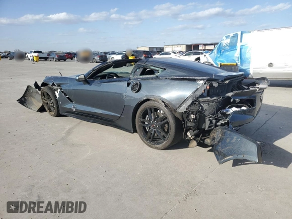 2019 Chevrolet Corvette 1LT with VIN 1G1YB2D72K5110644, listed as a Copart auction lot 49633115 with 95,213 mi miles and Salvage title. Bid and sale history available at DreamBid. Image 2.