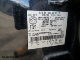 2011 Ford Edge Limited with VIN 2FMDK4KC5BBB68613, listed as a Copart auction lot 53891065 with 237,056 mi miles and Salvage Title. Bid and sale history available at carsss.com. Image 12.