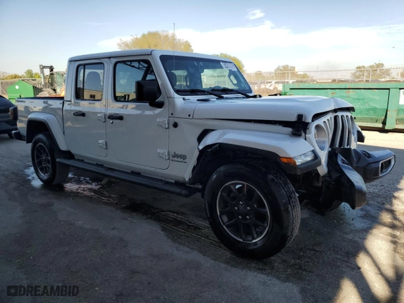 2023 Jeep Gladiator Overland with VIN 1C6HJTFG9PL535396, listed as a Copart auction lot 47459685 with 45,596 mi miles and Non Repairable. Bid and sale history available at carsss.com. Image 4.