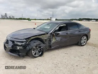 2023 Acura TLX Technology с VIN 19UUB5F46PA002750, выставлен на аукционе Copart как лот 54146365 с пробегом 17 051 миль миль и Списание • Salvage title. История ставок и продаж доступна на DreamBid. Изображение 1.