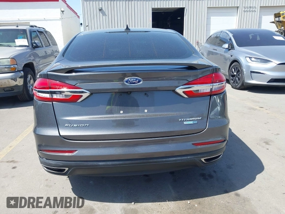 2019 Ford Fusion Titanium with VIN 3FA6P0D90KR109985, listed as a IAAI auction lot 41993329 with Not provided miles and . Bid and sale history available at DreamBid. Image 16.